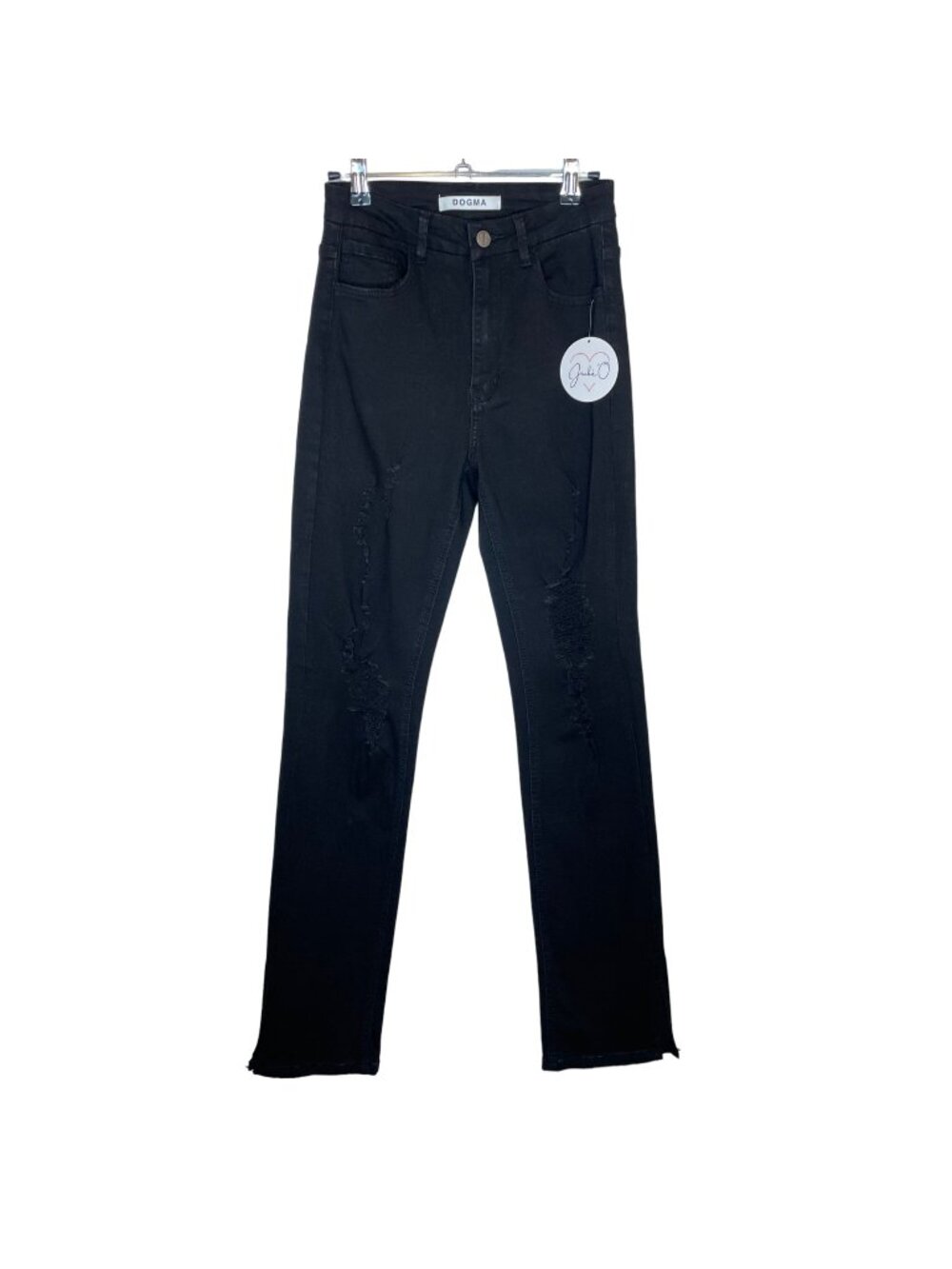 NWT Dogma Black Jean Distressed Jeans, 26